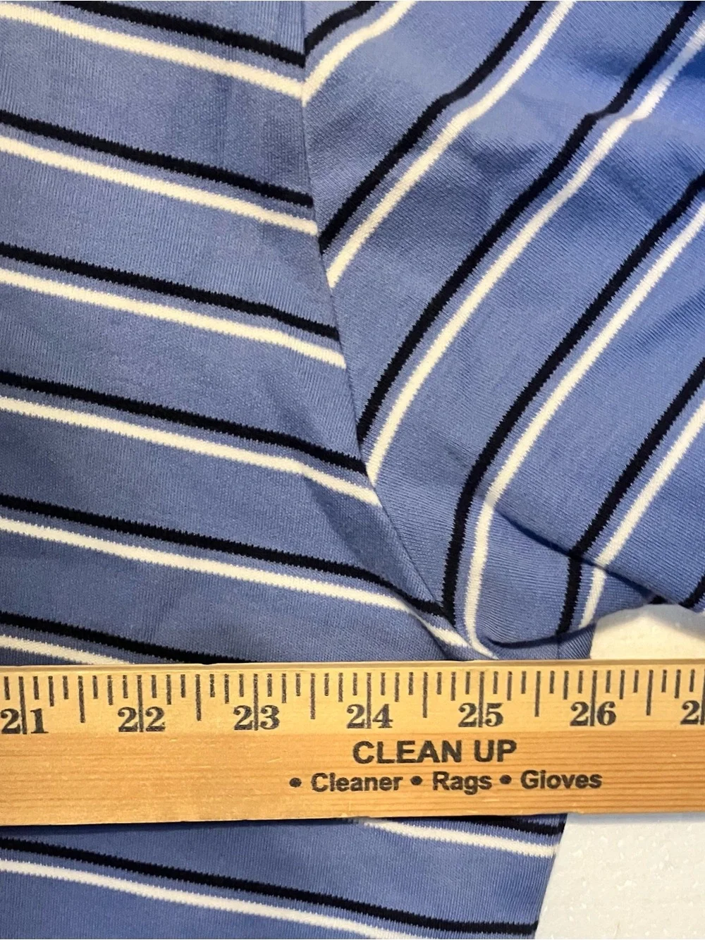 Polo by Ralph Lauren Light Blue Striped Polo Shirt 2XL